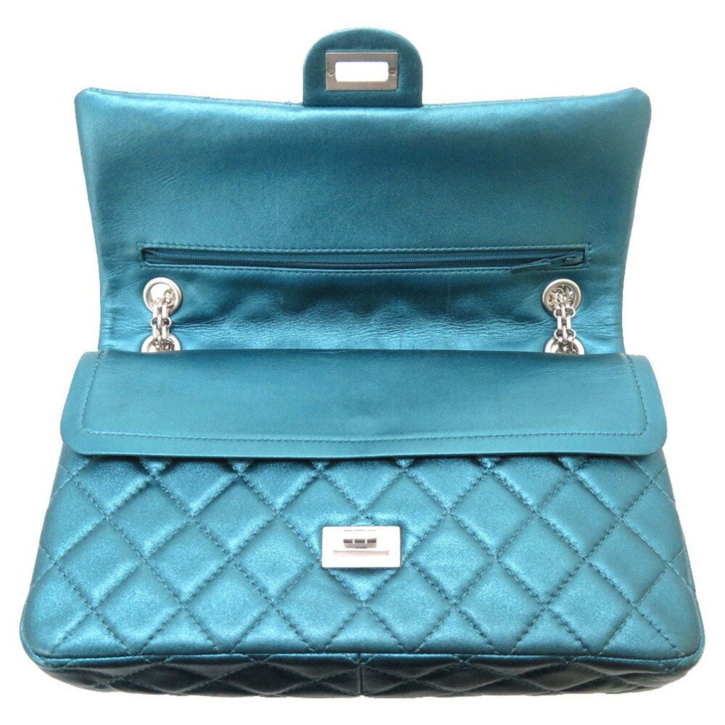 Chanel Blue Leather 2.55 shoulder bag
