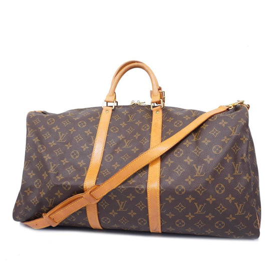 Louis Vuitton Keepall Bandouliere 55  Canvas Travel Bag ()
