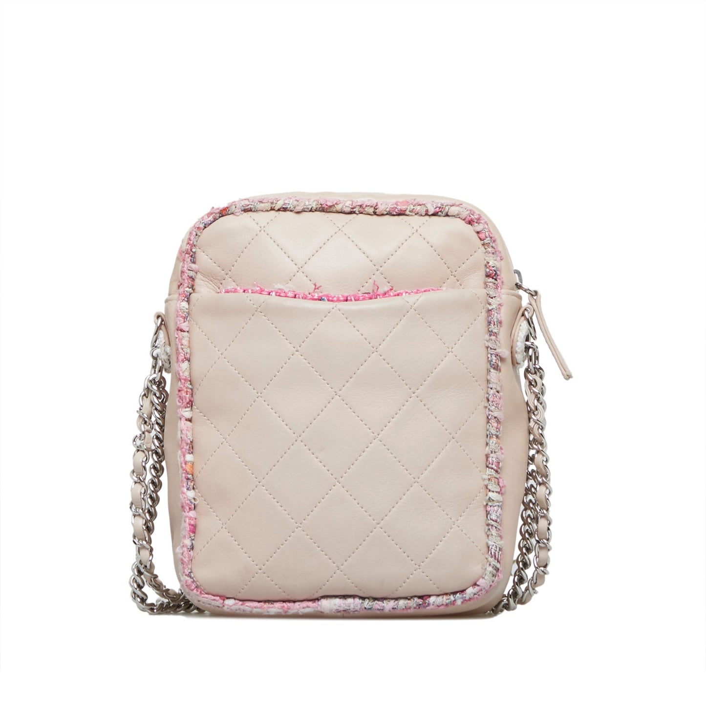 Pink Chanel Elegant Tweed Crossbody