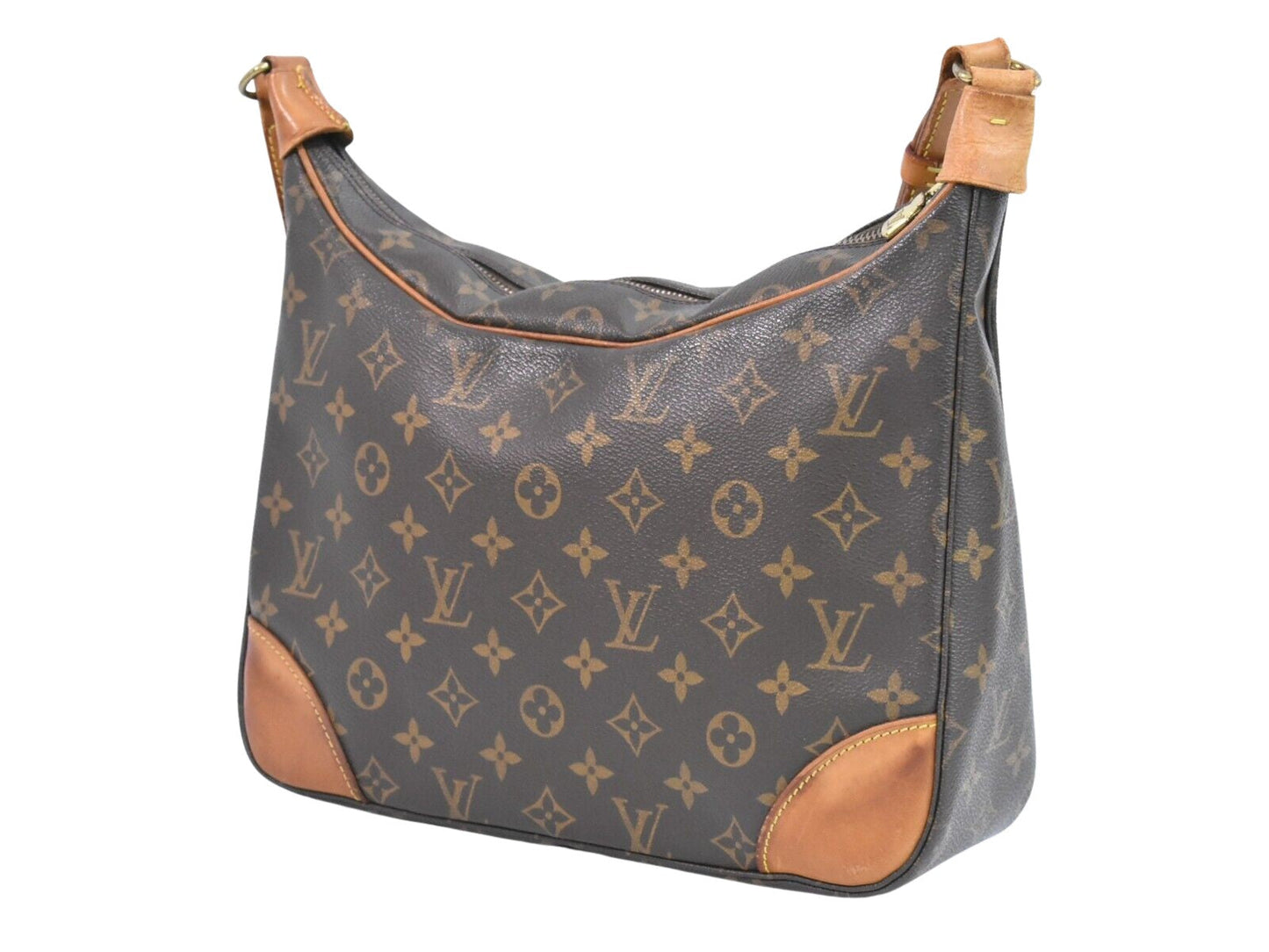 Louis Vuitton Boulogne  Canvas Shoulder Bag ()