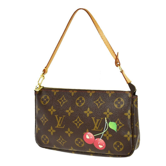 Louis Vuitton Pochette Accessoires  Canvas Clutch Bag ()