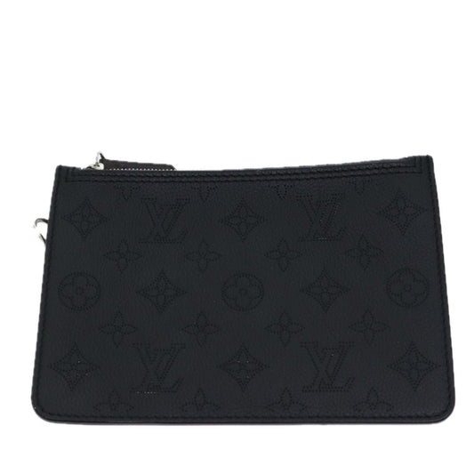 Louis Vuitton Pochette Neverfull  Leather Clutch Bag ()