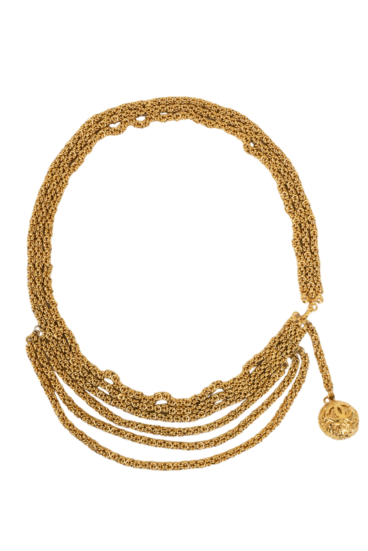 Ceinture dorée Chanel