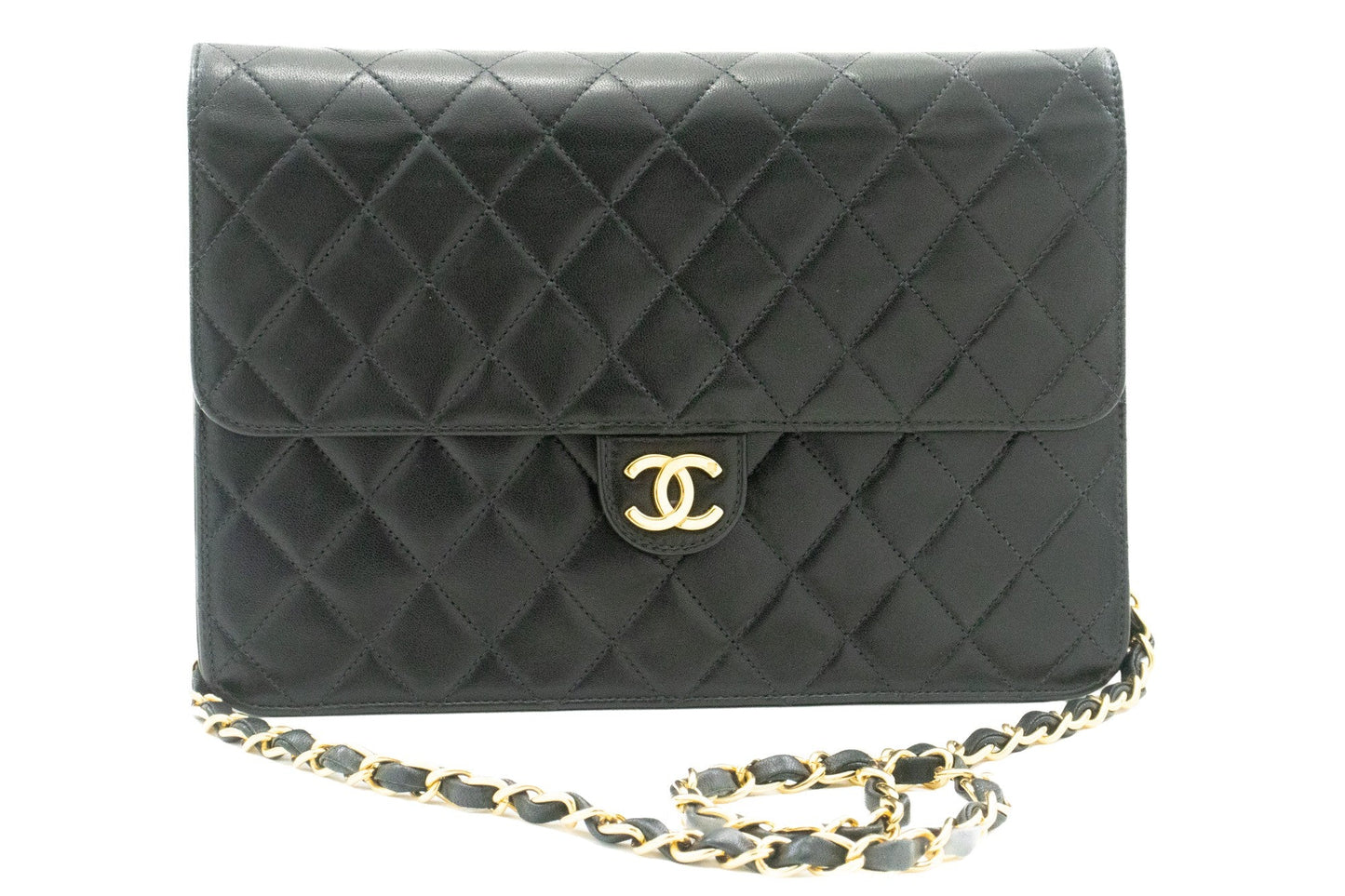 Chanel Wallet On Chain Black Leather Shoulder Bag ()