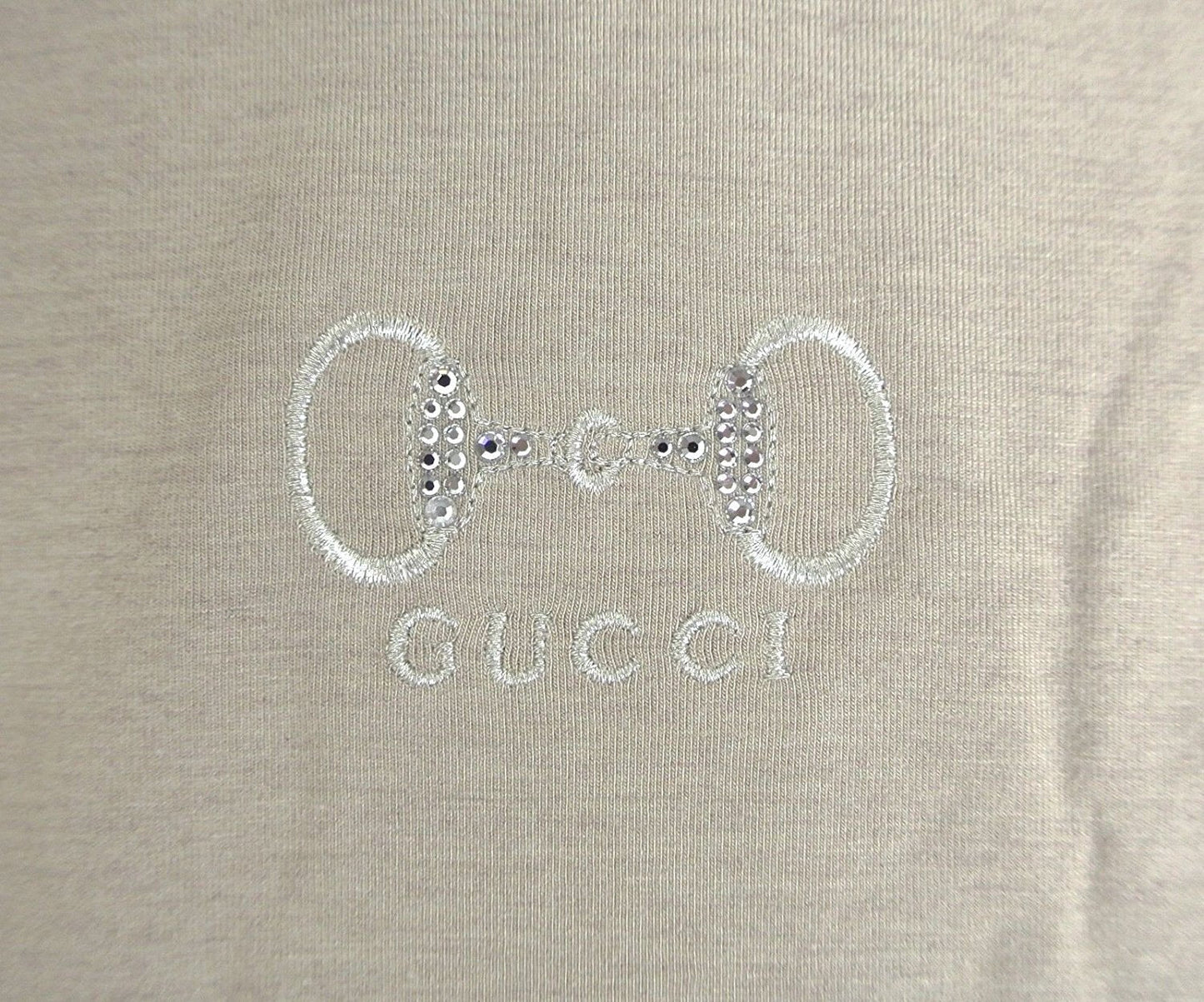 Gucci Kids Beige Modal Cashmere Horsebit Turtle Neck T Shirt (Size 4)