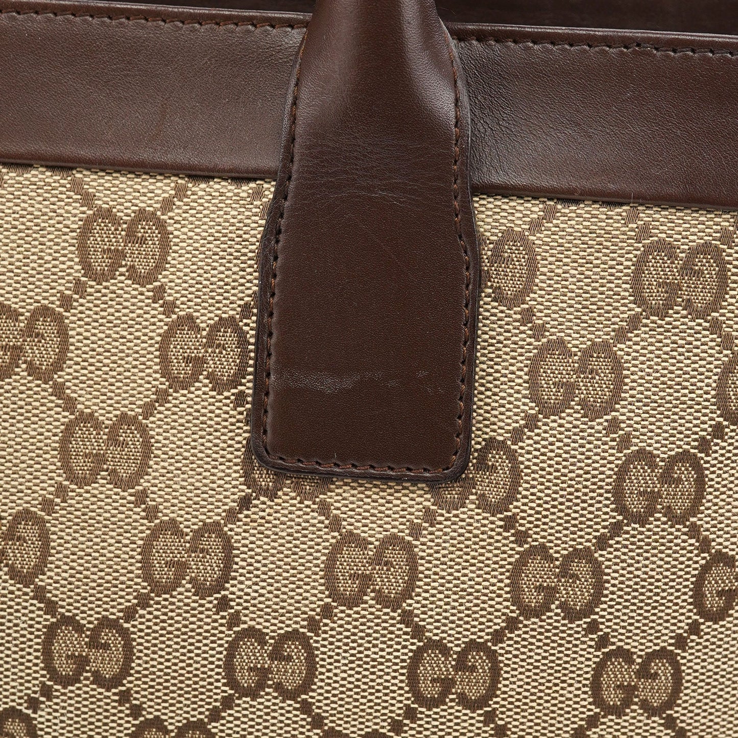 002 1119 Beige Brown GG Tote Bag