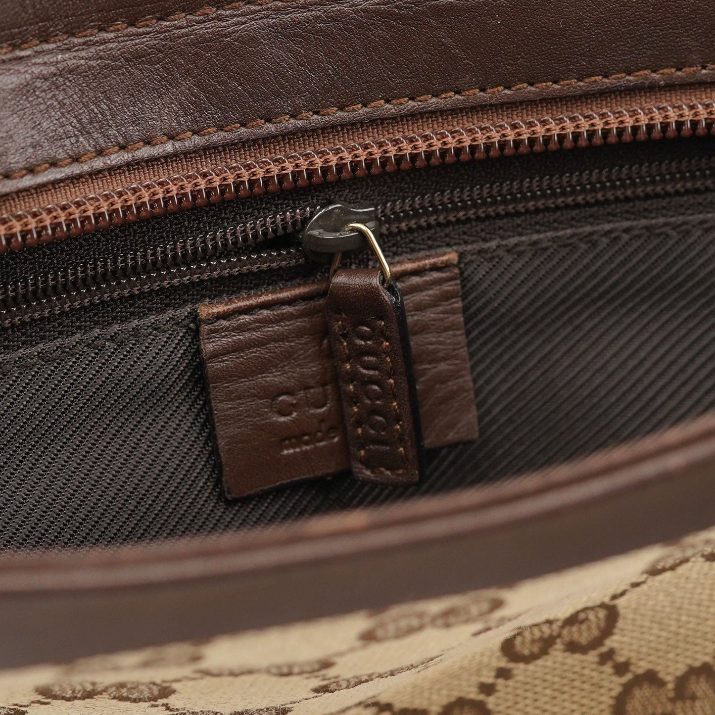 002 1119 Beige Brown GG Tote Bag