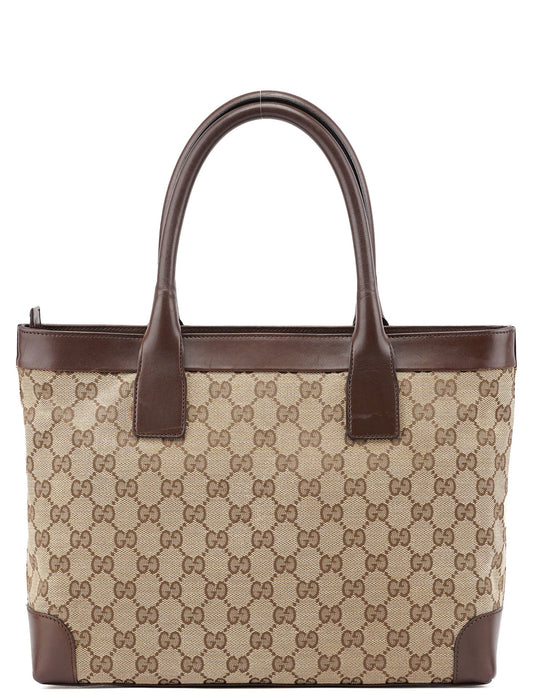 002 1119 Beige Brown GG Tote Bag