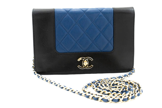 Chanel Wallet On Chain Blue Leather Wallet  ()