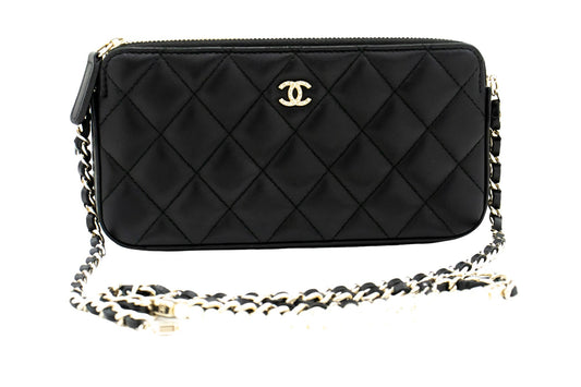 Chanel Wallet On Chain Black Leather Wallet  ()
