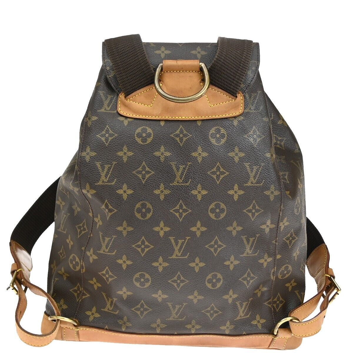 Louis Vuitton Montsouris Gm  Canvas Backpack Bag ()