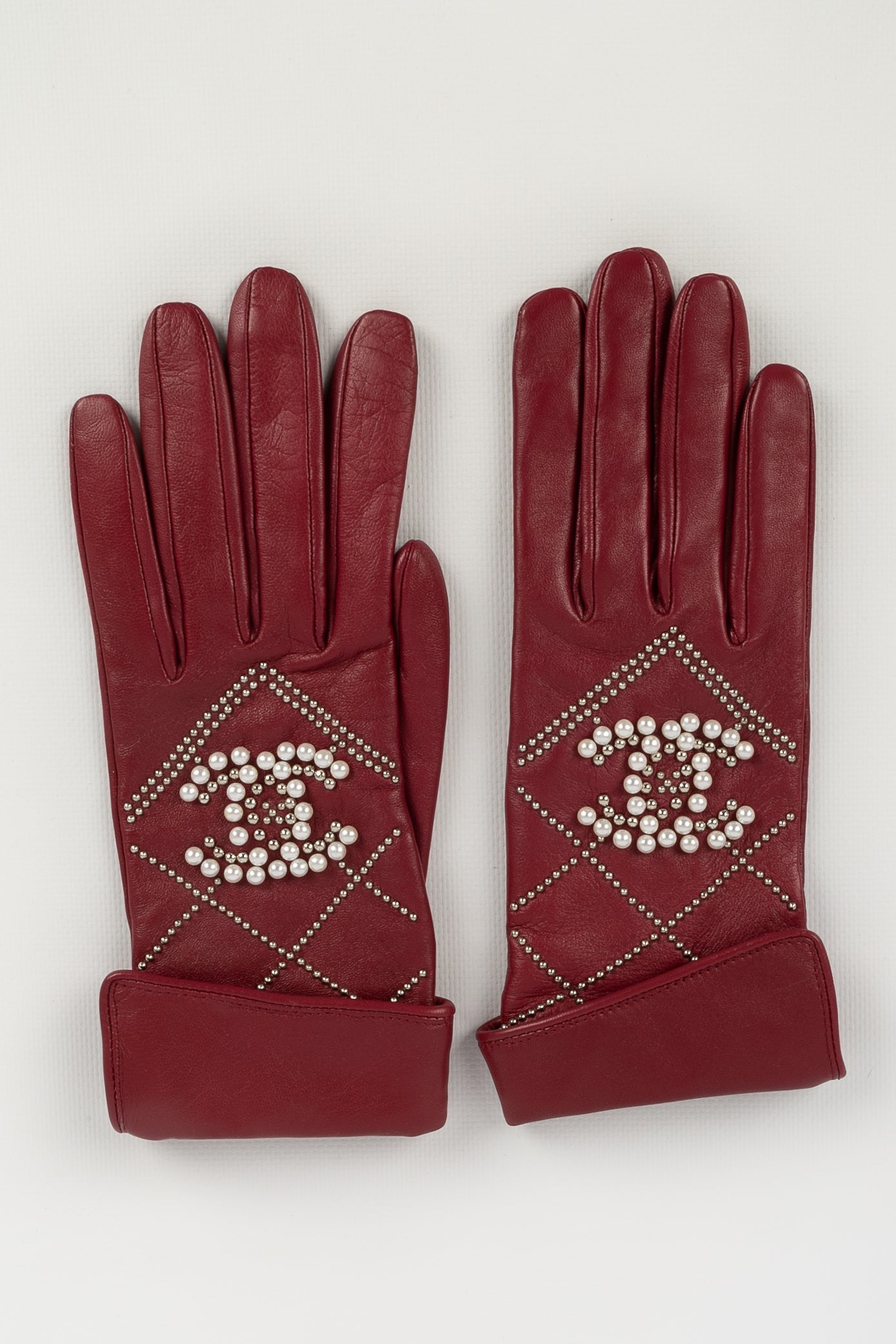Gants en cuir Chanel