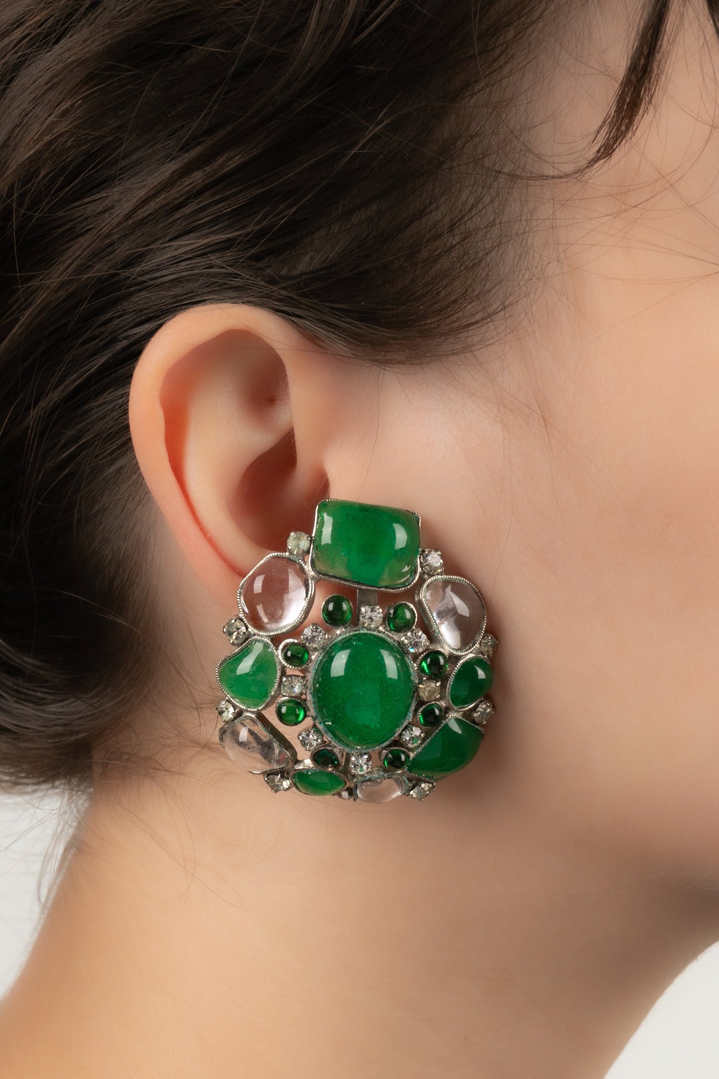 Boucles d'oreilles Gripoix pour Chanel