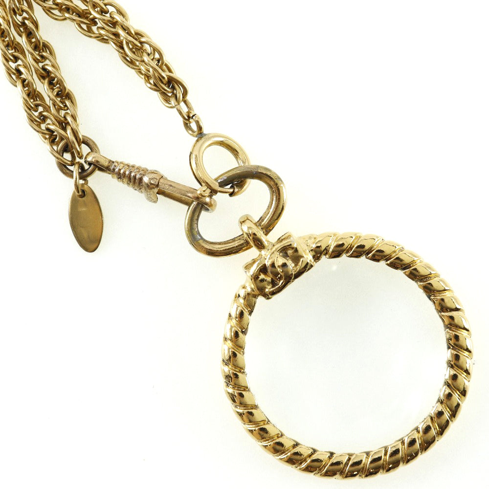 Chanel - Gold Metal Necklace Jewelry ()