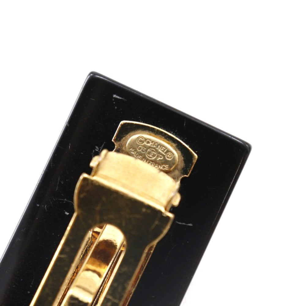 Chanel Camélia Black Plastic Hair Jewelry ()