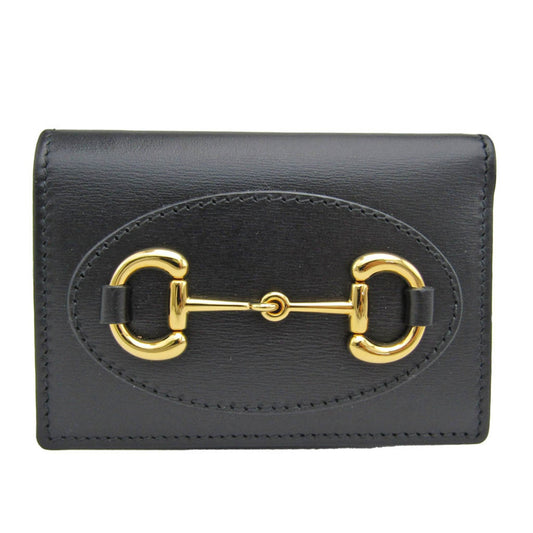 Gucci Horsebit Black Leather Wallet  ()
