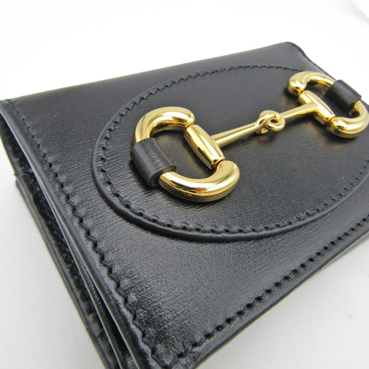 Gucci Horsebit Black Leather Wallet  ()