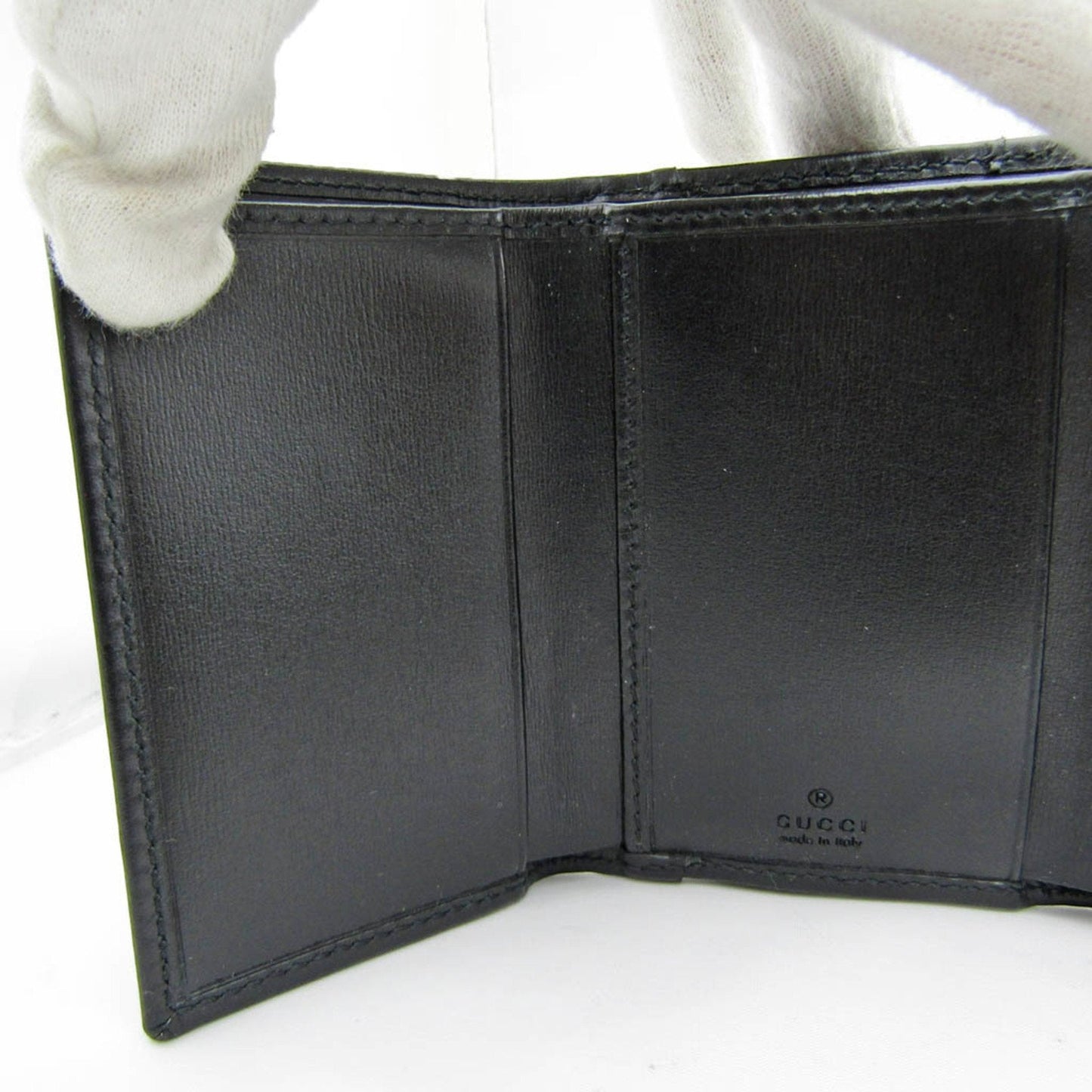 Gucci Horsebit Black Leather Wallet  ()