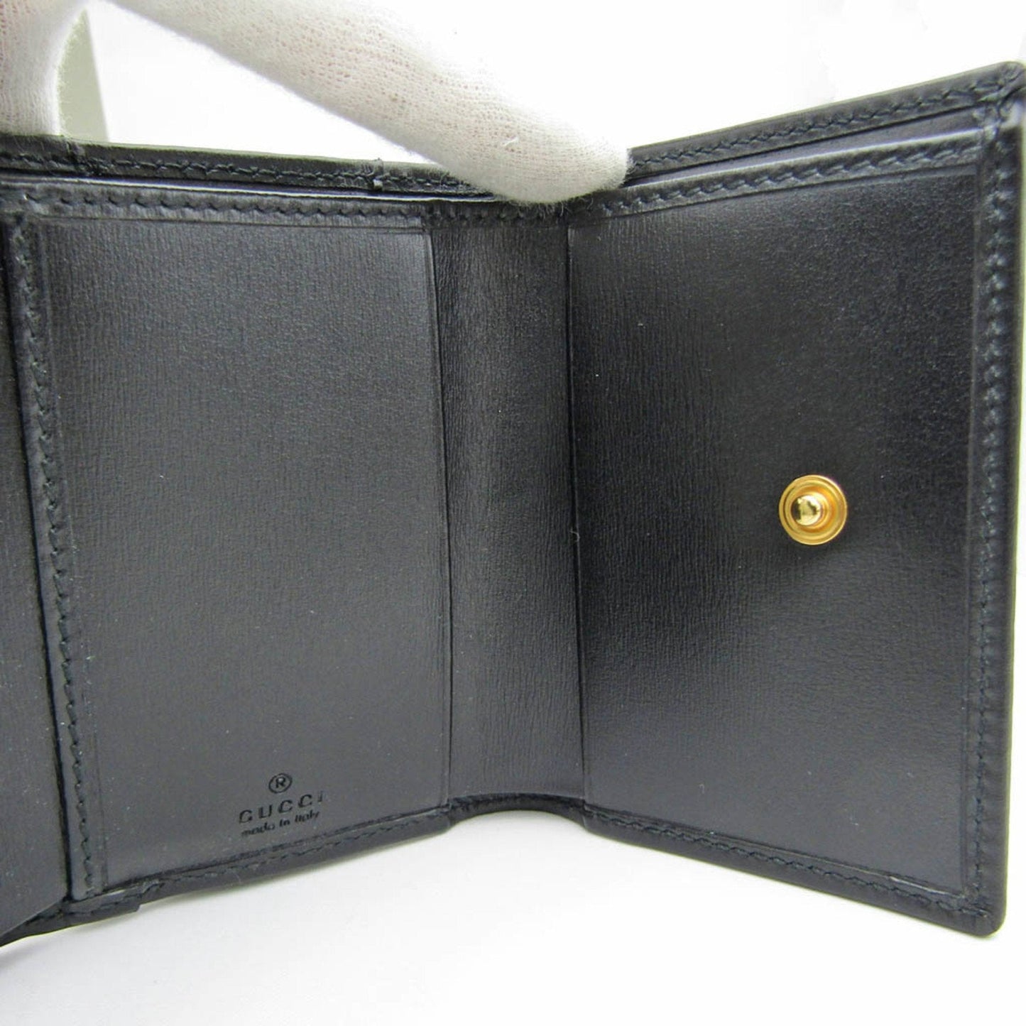 Gucci Horsebit Black Leather Wallet  ()