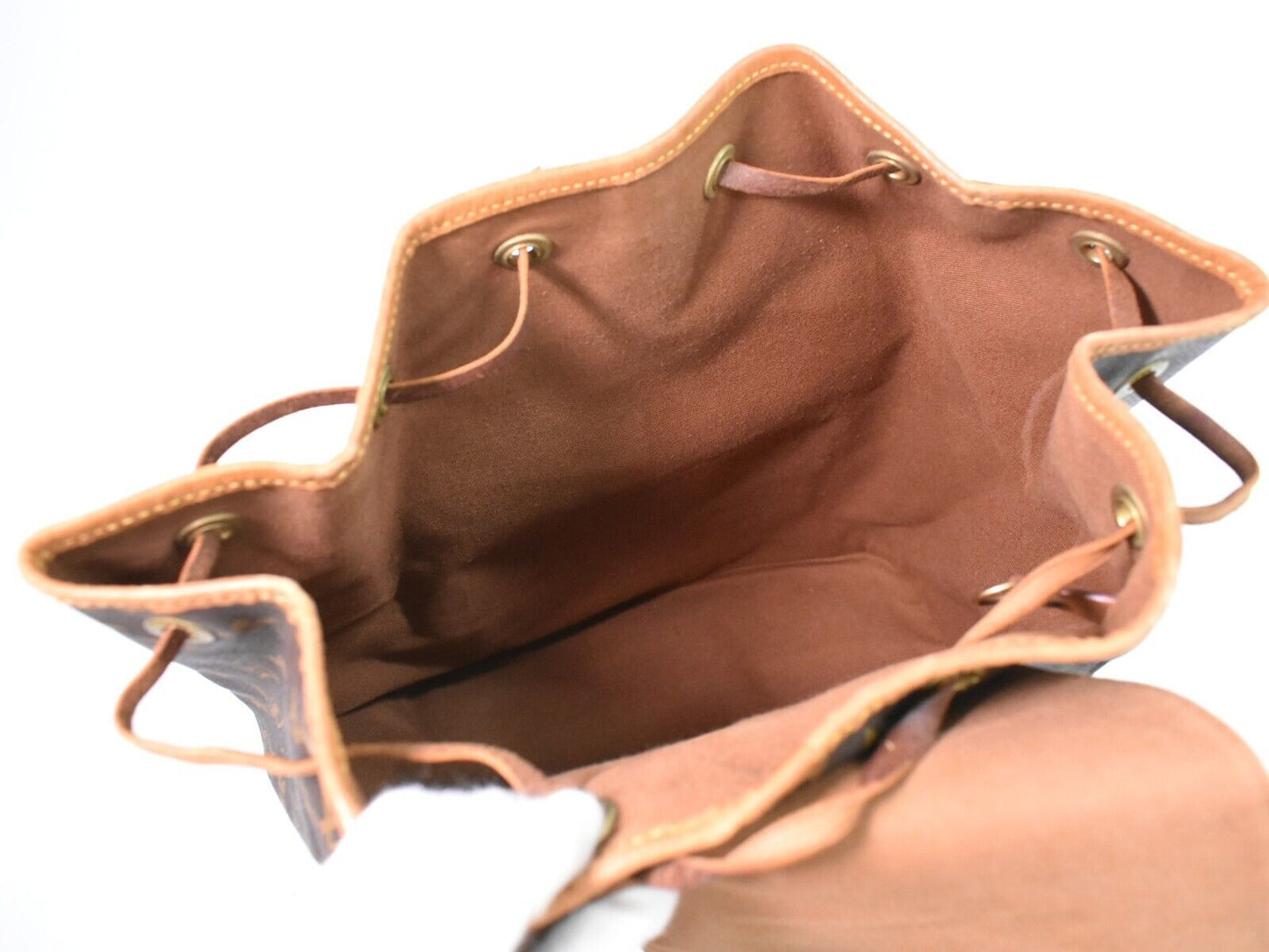 Louis Vuitton Montsouris Gm  Canvas Backpack Bag ()