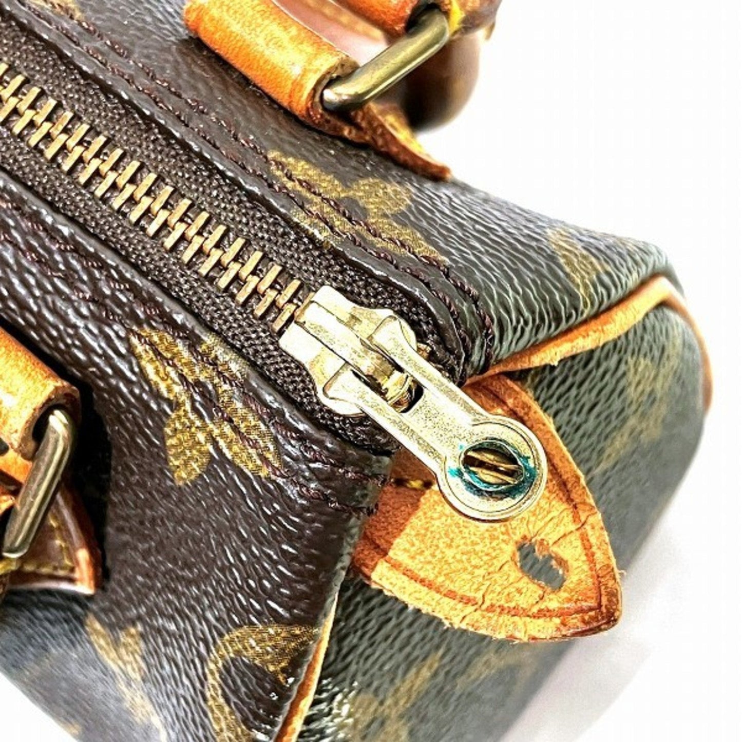 Louis Vuitton Nano Speedy  Canvas Handbag ()