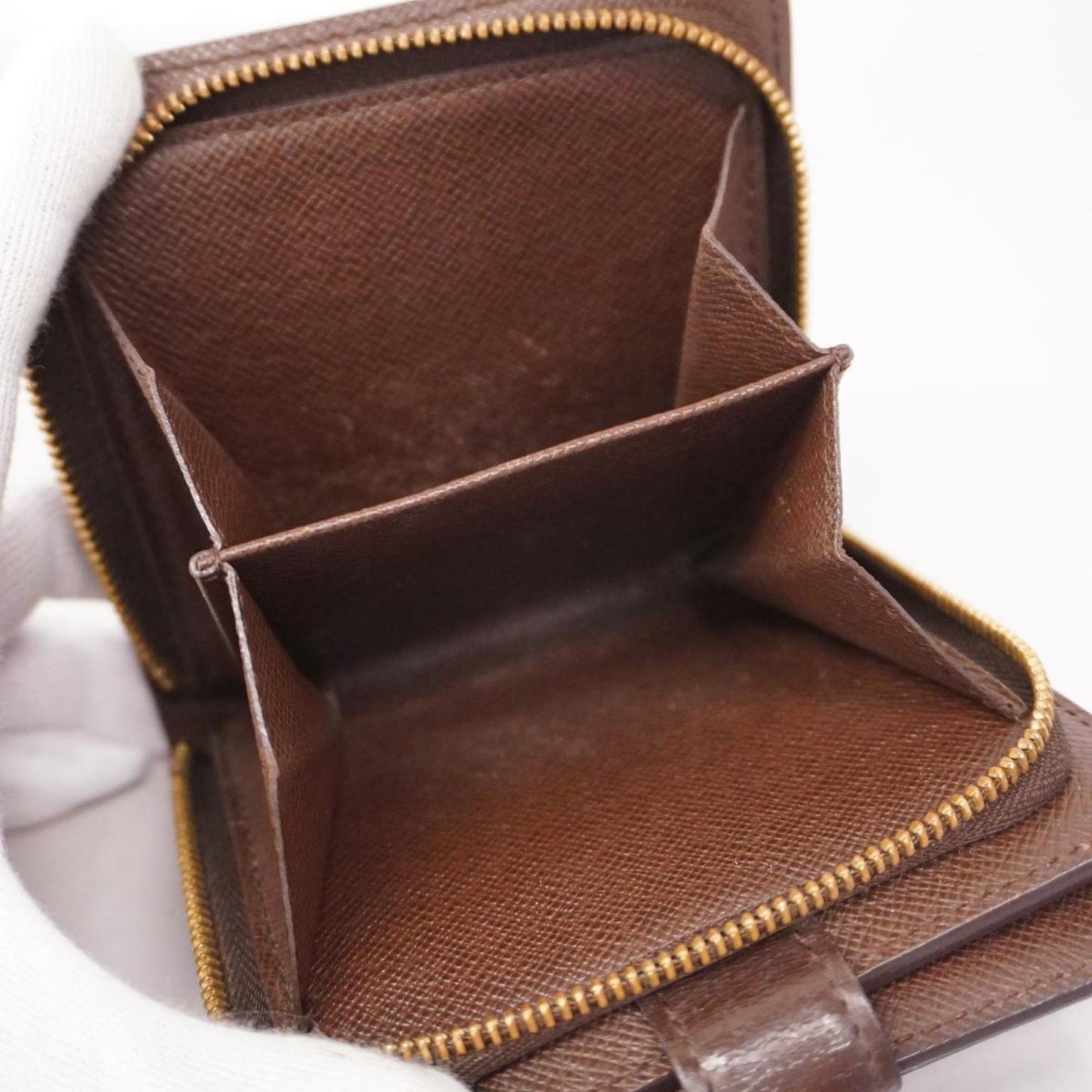 Louis Vuitton Compact Zip  Canvas Wallet  ()