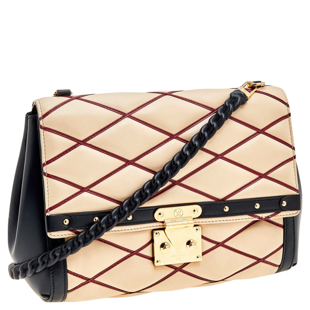Louis Vuitton  Leather Malletage Pochette Flap Bag