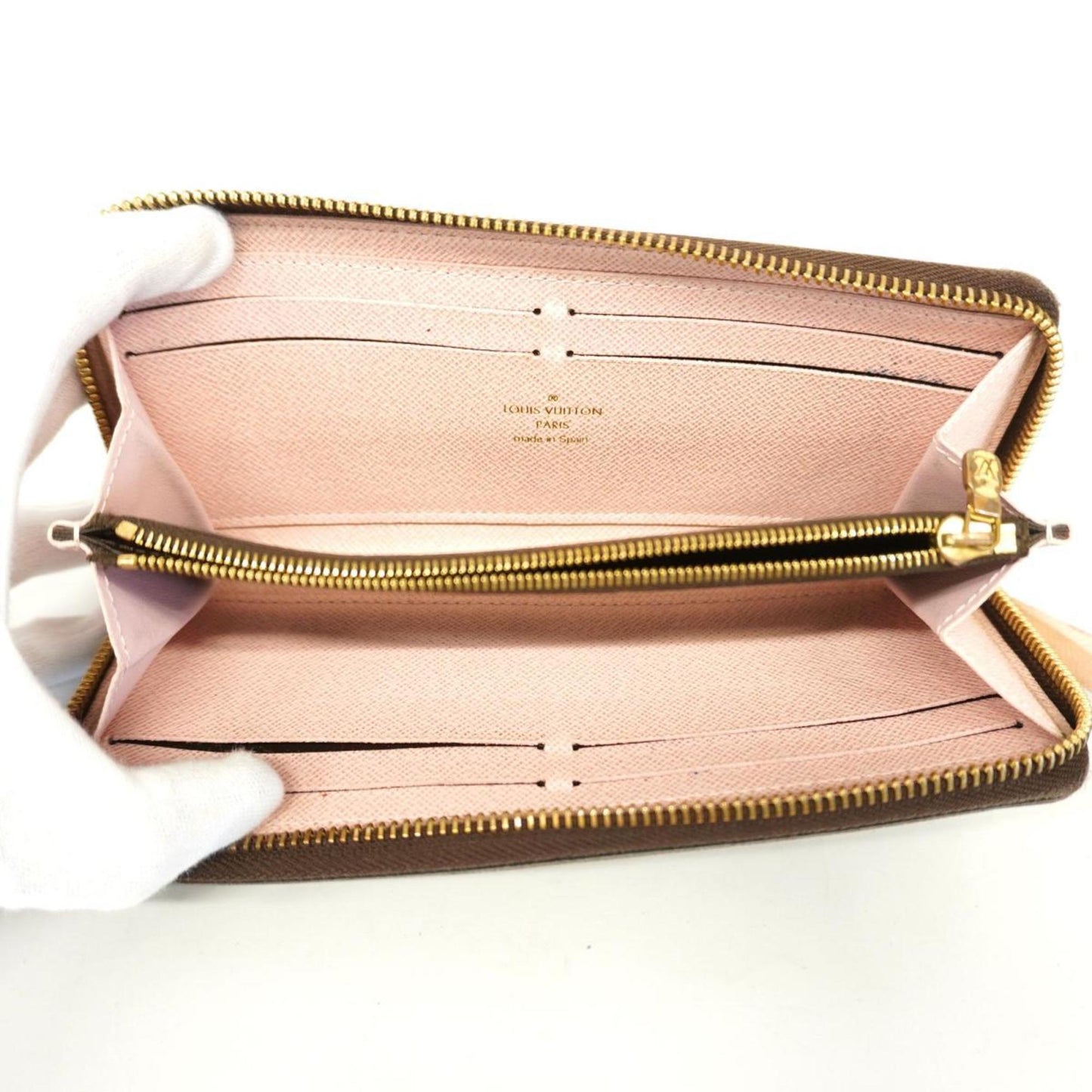 Louis Vuitton Portefeuille Clémence  Canvas Wallet  ()