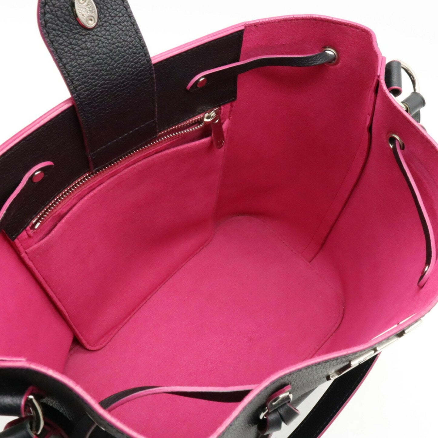 Louis Vuitton Lockme Bucket  Leather Shoulder Bag ()