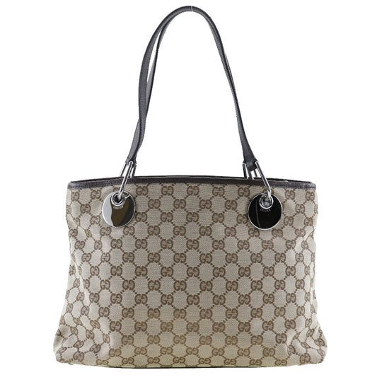 Gucci Gg Canvas Brown Canvas Tote Bag ()
