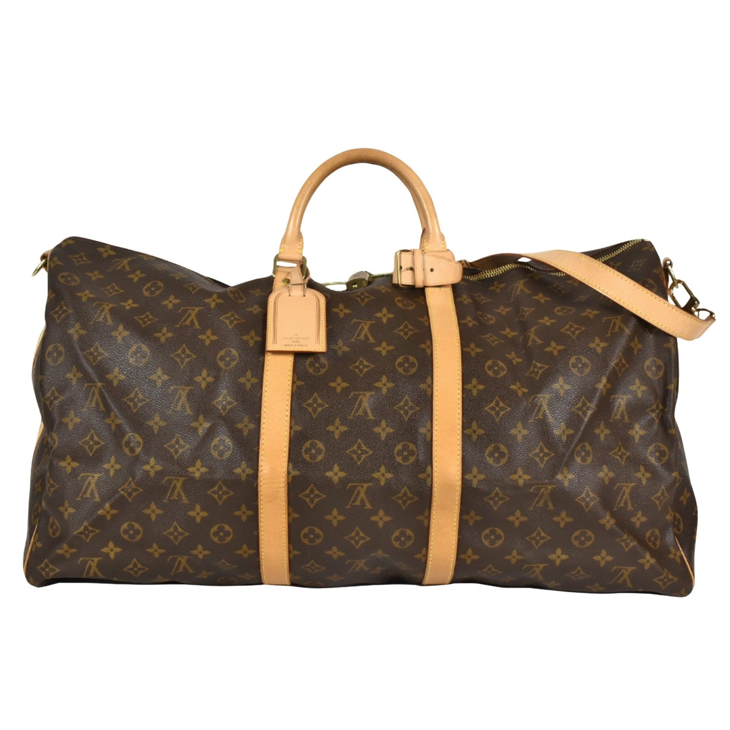 Louis Vuitton Keepall Bandoulière 60  Canvas Travel Bag ()