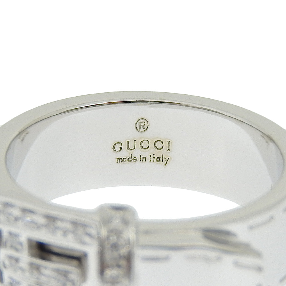 Gucci Belt Ring Silver White Gold Ring Jewelry ()