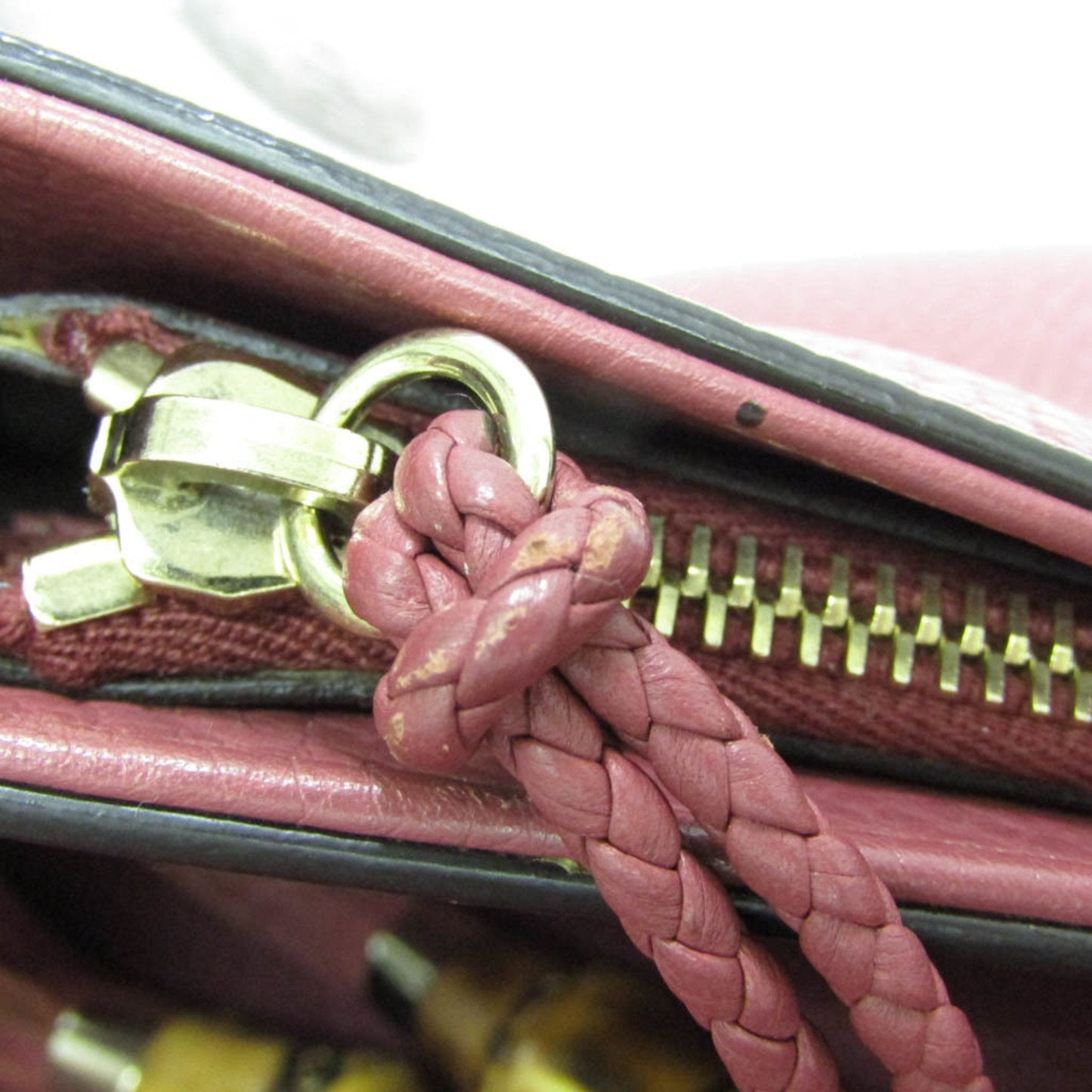 Gucci Bamboo Pink Leather Tote Bag ()