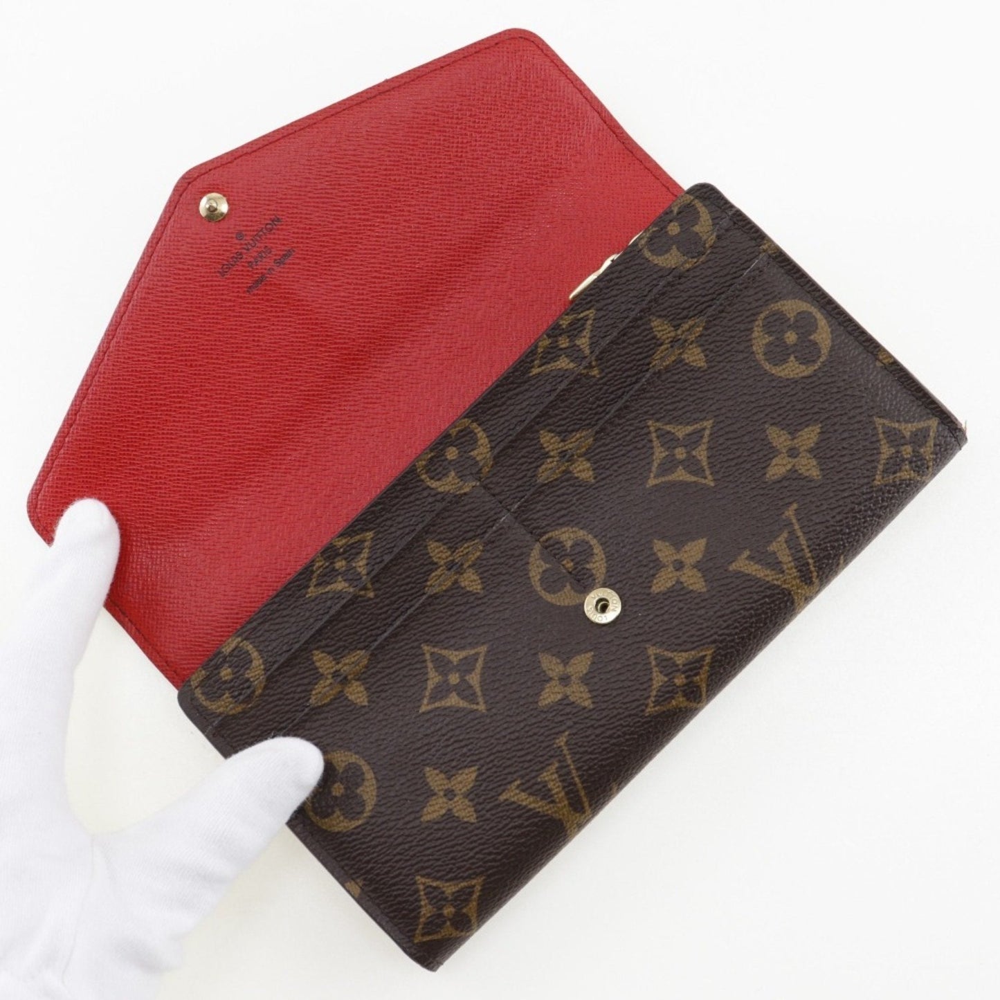 Louis Vuitton Portefeuille Sarah  Canvas Wallet  ()