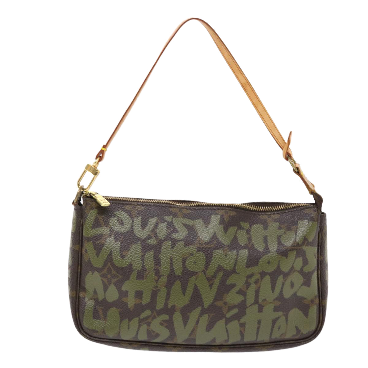 Louis Vuitton Pochette Accessoire  Canvas Clutch Bag ()