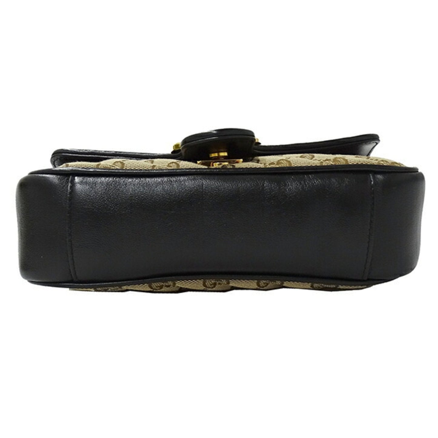 Gucci Gg Marmont Beige Canvas Shoulder Bag ()