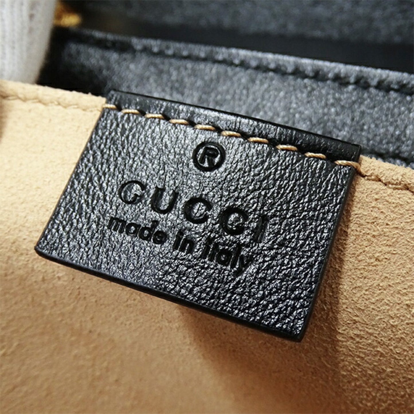 Gucci Gg Marmont Beige Canvas Shoulder Bag ()