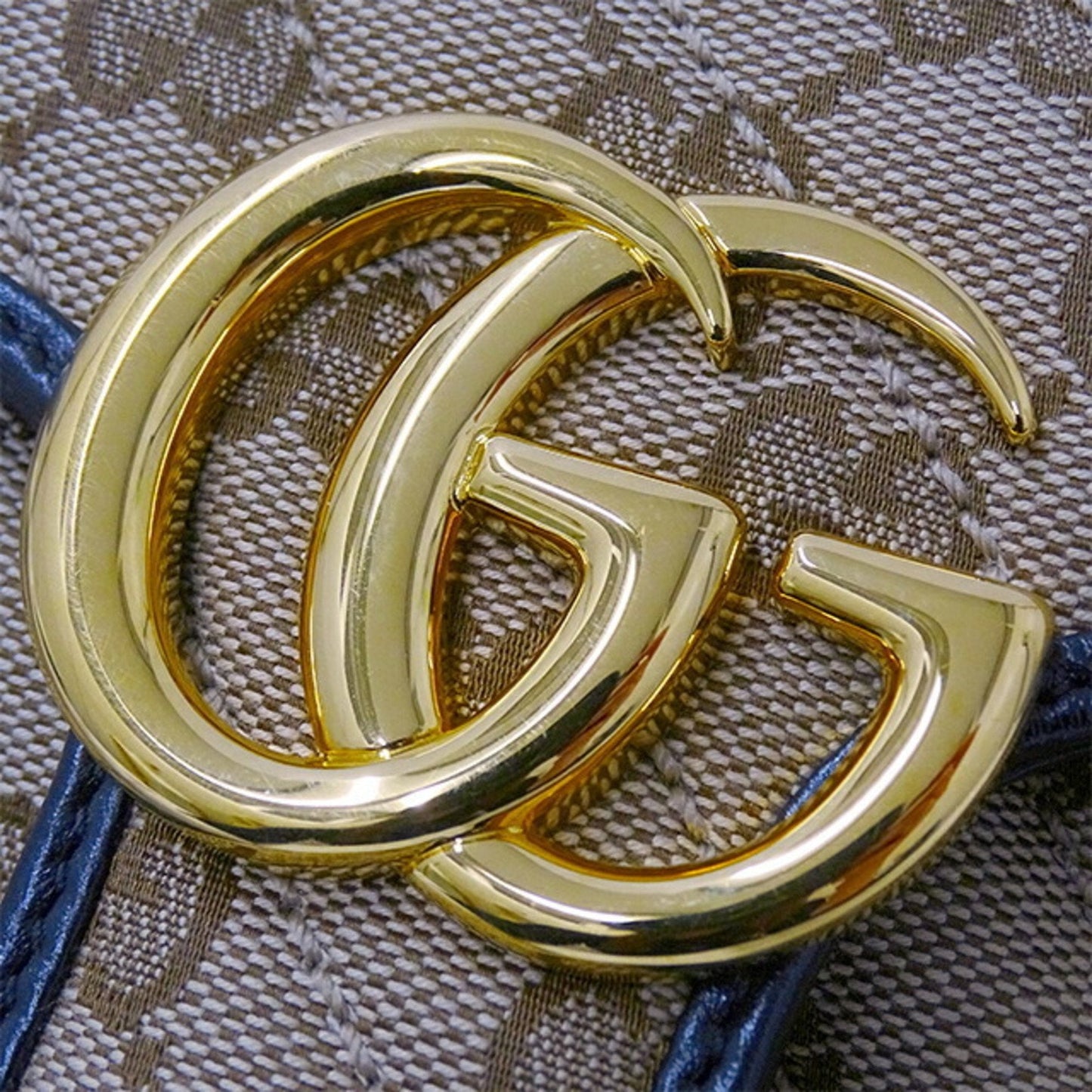 Gucci Gg Marmont Beige Canvas Shoulder Bag ()