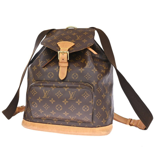 Louis Vuitton Montsouris Gm  Canvas Backpack Bag ()