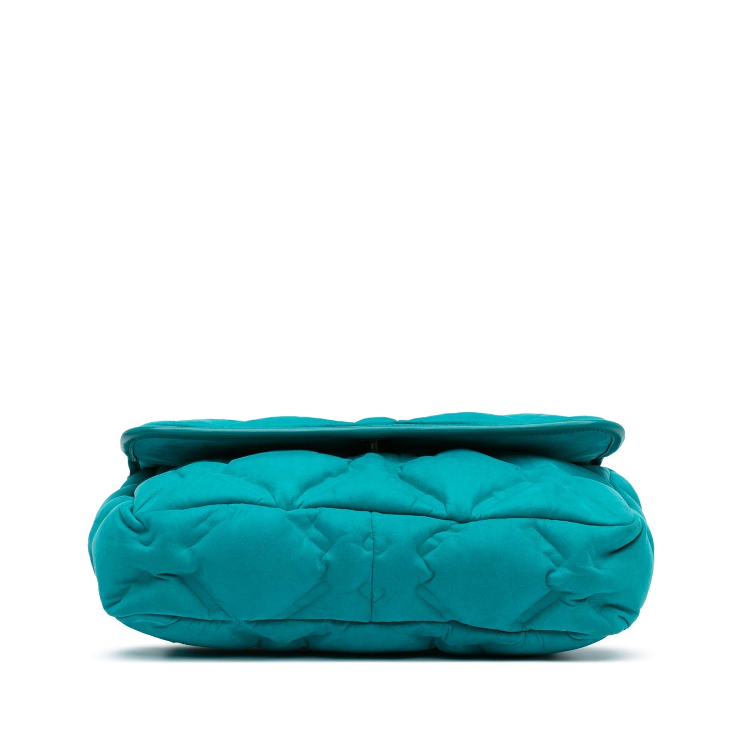 Blue Chanel Small Iridescent Calfskin Chesterfield Flap Shoulder Bag