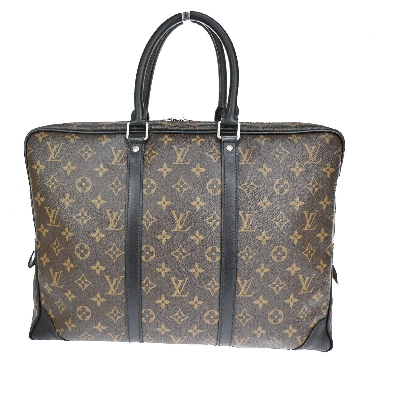 Louis Vuitton Porte Documents Voyage  Canvas Handbag ()