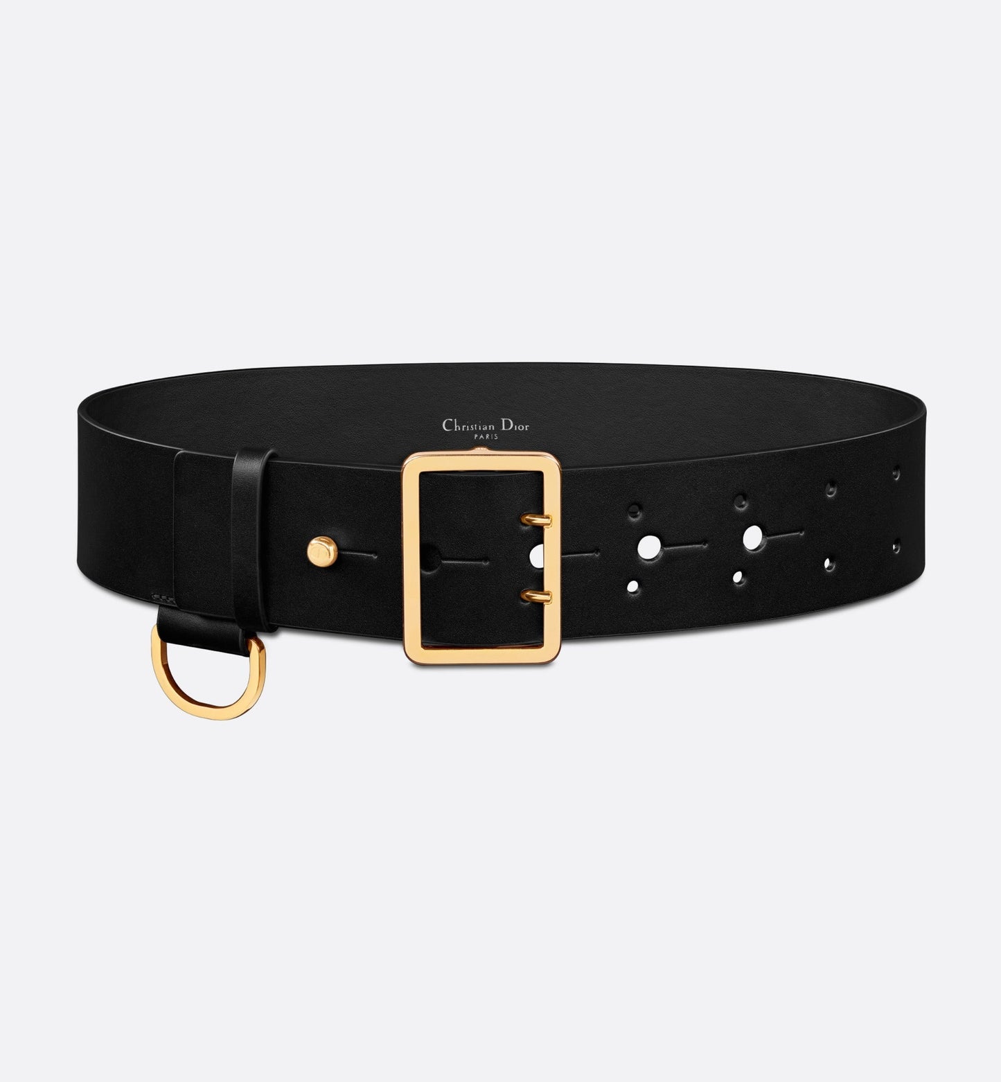 Dior Punk Belt • Black Matte Calfskin, 55 MM
