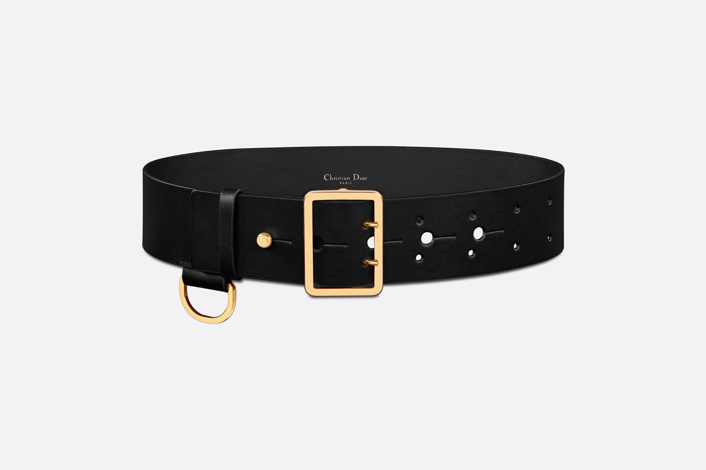 Dior Punk Belt • Black Matte Calfskin, 55 MM