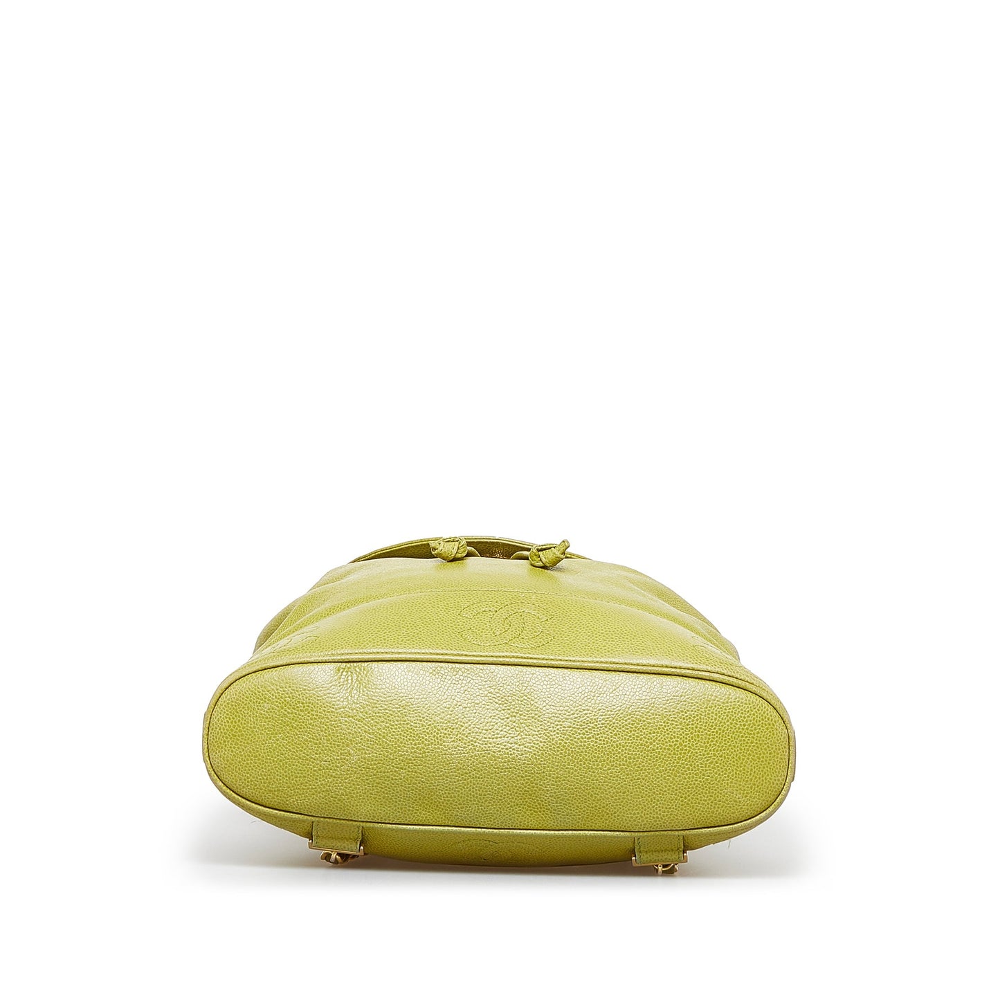 Green Chanel Caviar Triple CC Backpack