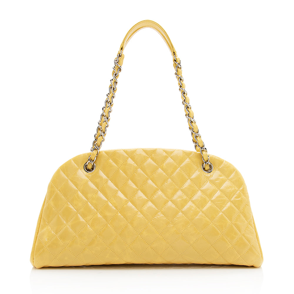 Chanel Aged Calfskin Just Mademoiselle Bowling Bag (SHF-19391)