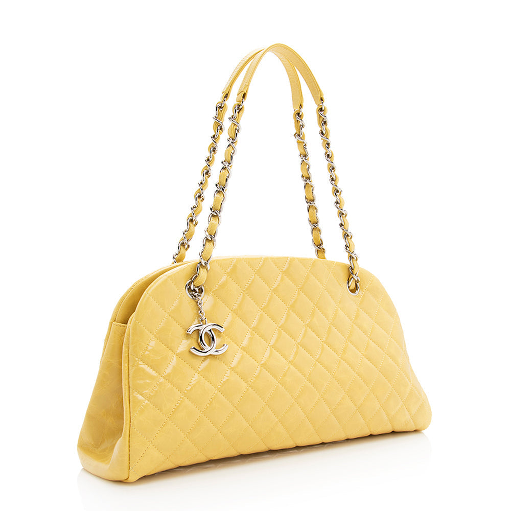 Chanel Aged Calfskin Just Mademoiselle Bowling Bag (SHF-19391)