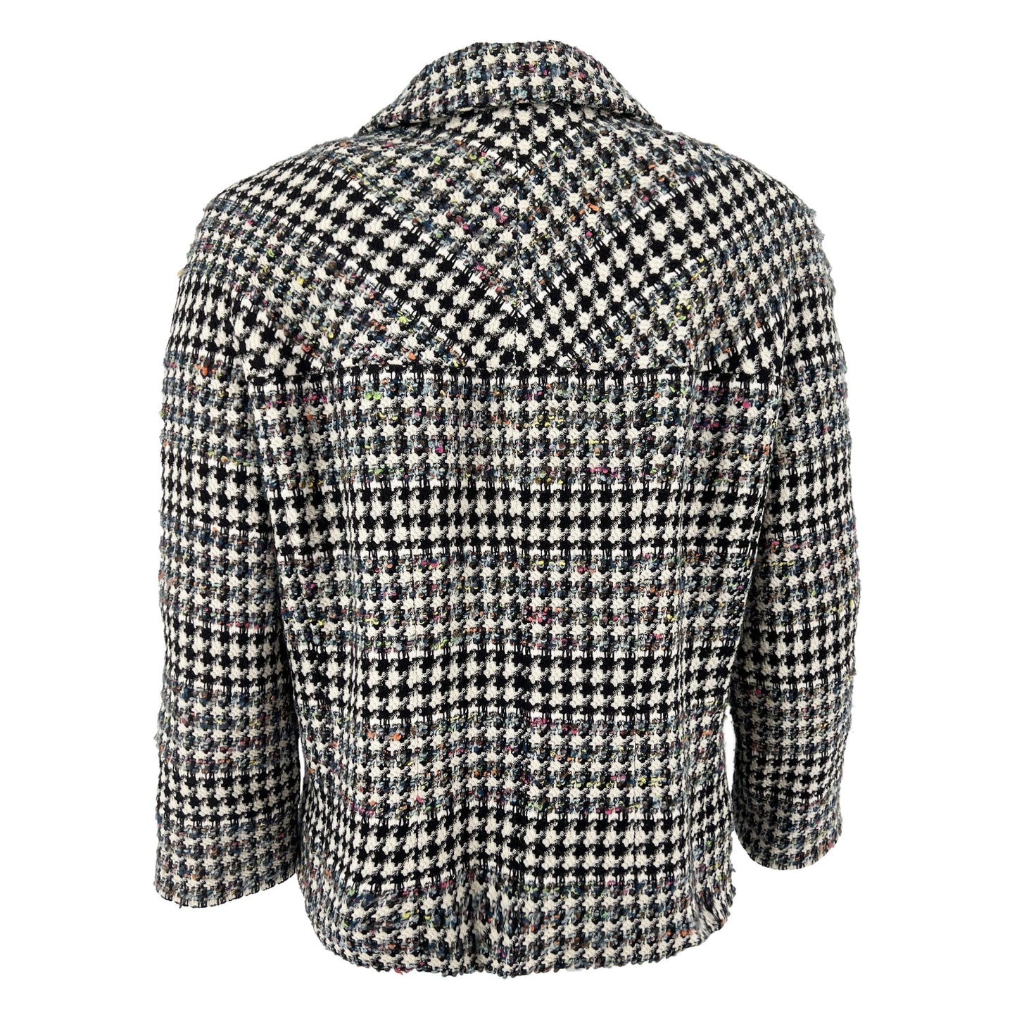 Chanel 2006 Houndstooth Pattern zip-up Designer jacket