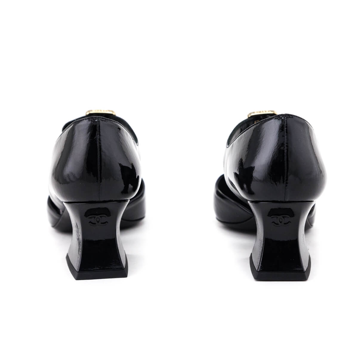 Chanel Black Patent D’Orsay Pumps Size US 9 | EU 39