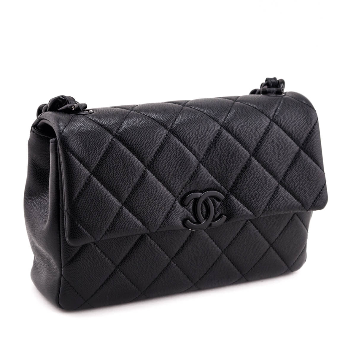 Chanel Black Quilted Grained Calfskin My Everything Flap Bag