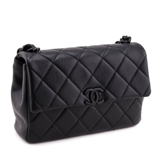 Chanel Black Quilted Grained Calfskin My Everything Flap Bag